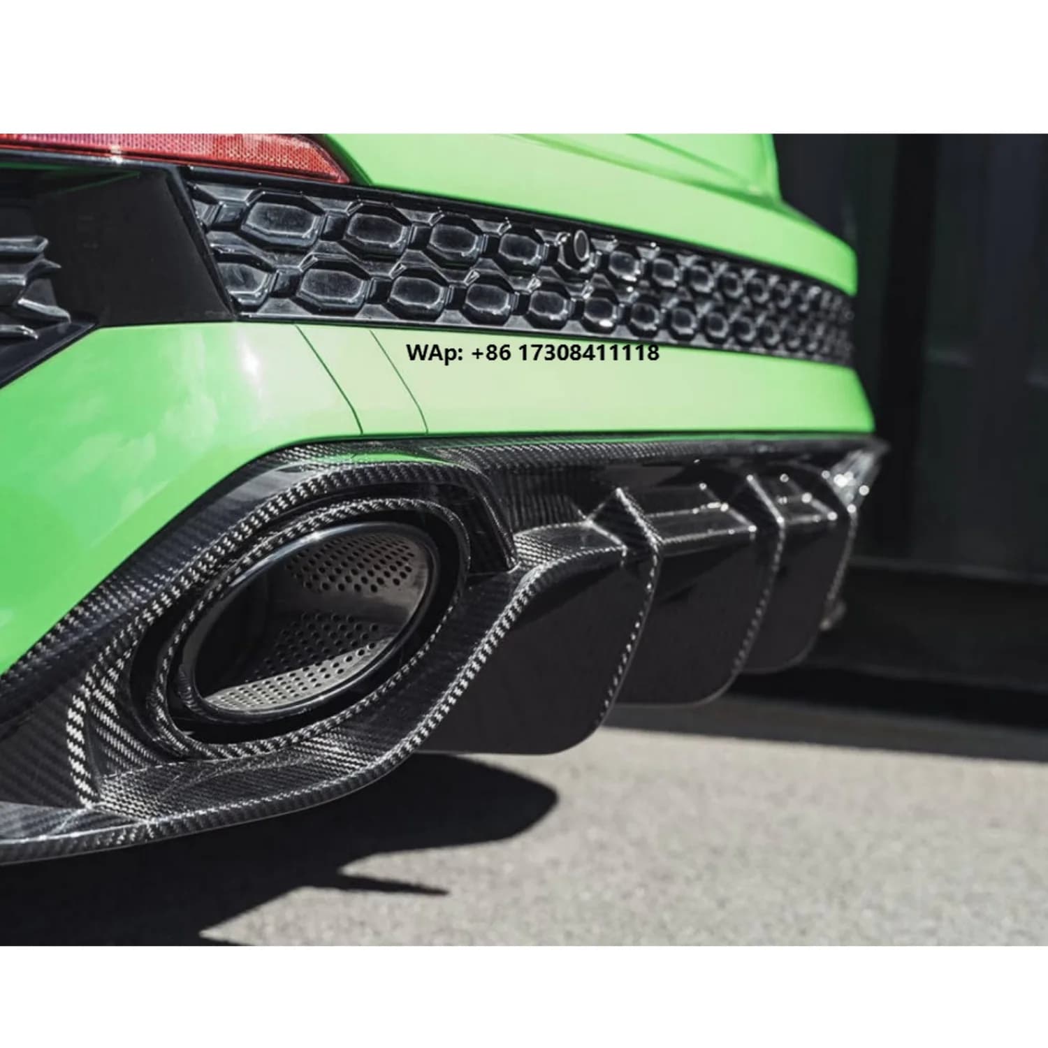 High Quality Car Bumper Separator for Rs3 8y Carbon Fiber Rear Diffuser