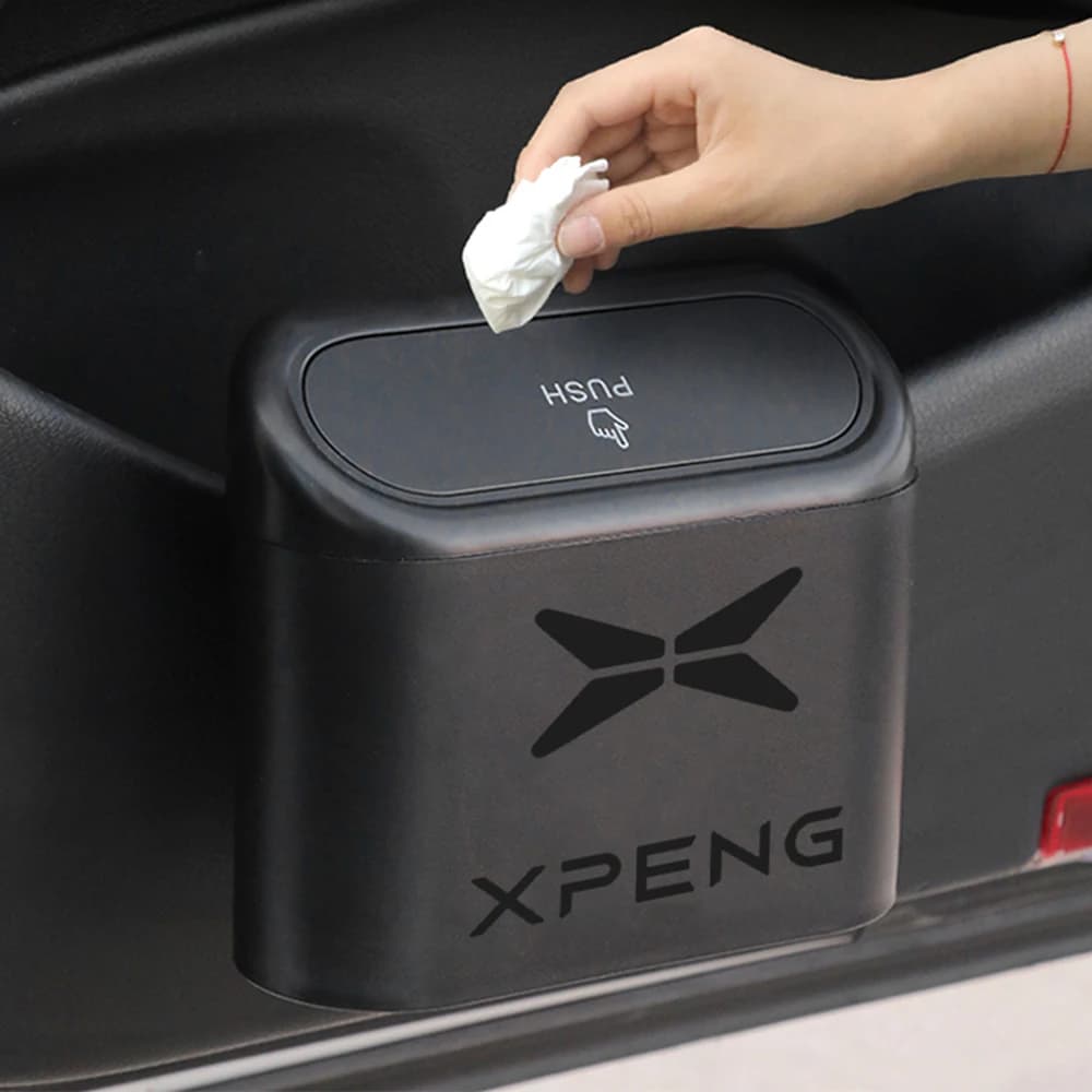 For Xpeng G9 G6 G3 P7 P5 X9 Multifunctional  Car Flip cover Trash Can Car Interior Decoration ABS Modification Accessories