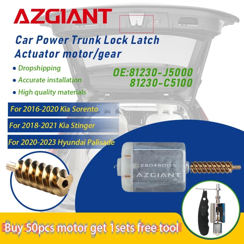 AZGIANT for Kia Sorento Stinger Hyundai Palisade Car Door Lock Tailgate Tail Gate Lock Actuator Motor Repair Parts OEM Durable