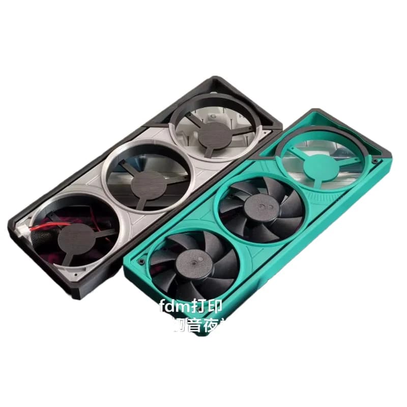 3D Print CNC Modified GPU Radiator Graphics Card Cooler Kit With Temperature Control Module Fan For tsla p4 Card