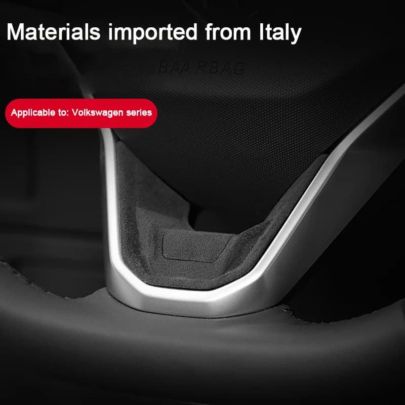 Super Suede Car Steering Wheel Decorative Sticker For VW Volkswagen Tiguan L Magotan Passat b8 VW Golf 4 5 6 7 8 Lavida Polo