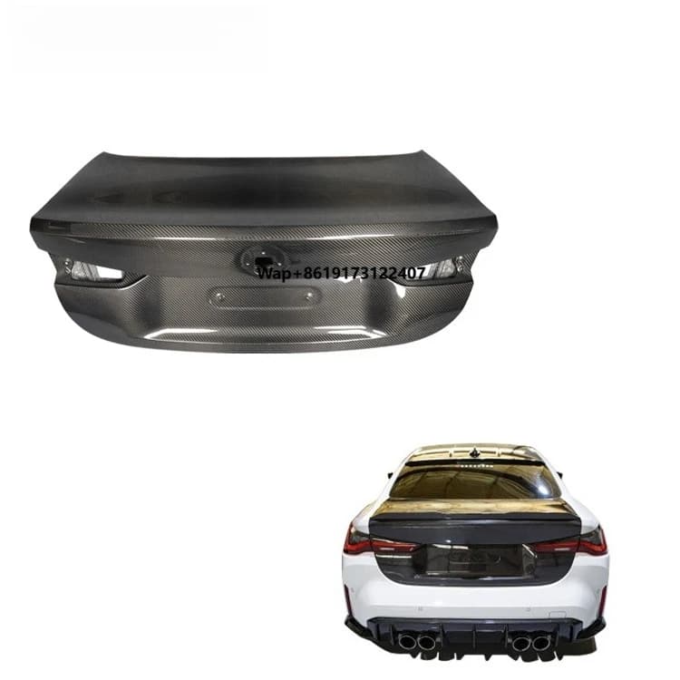 BK Tuning G22 G82 Modified OEM Style Rear Trunk Cover Hood Dry Carbon Fiber Rear Boot Lid for  4 Series G22 M4 G82 Trunk Lids