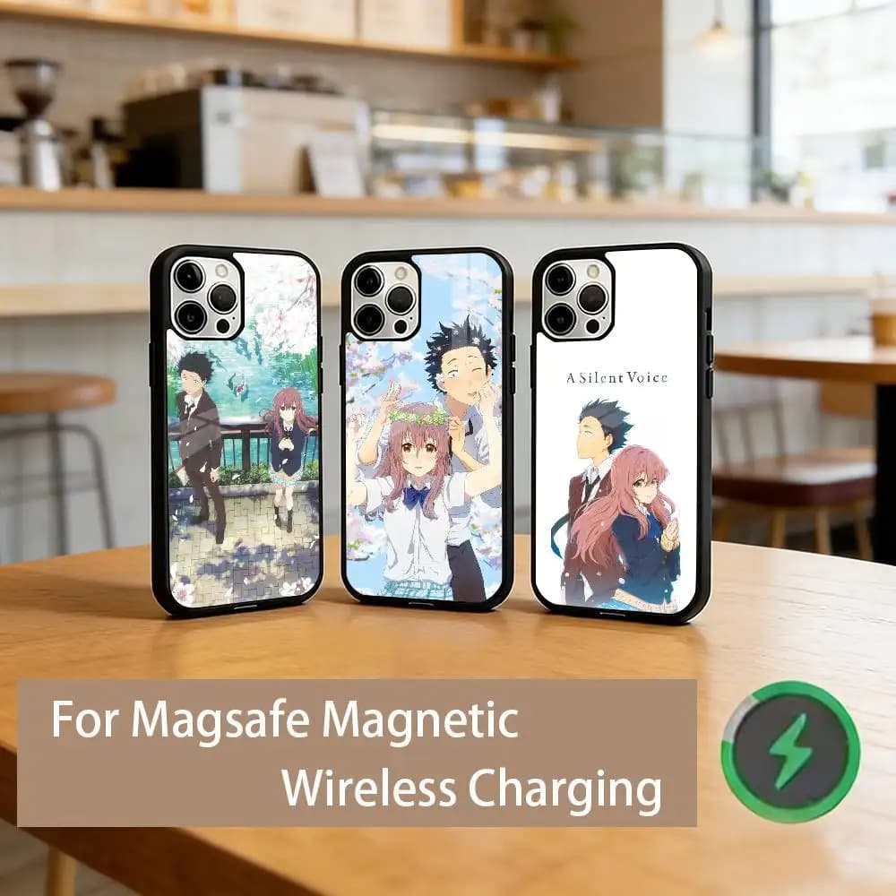 A S-Silent V-Voice  Phone Case For iPhone17,16,15,14,13,12,11 Plus,Pro Magnetic For Magsafe Wireless Charging