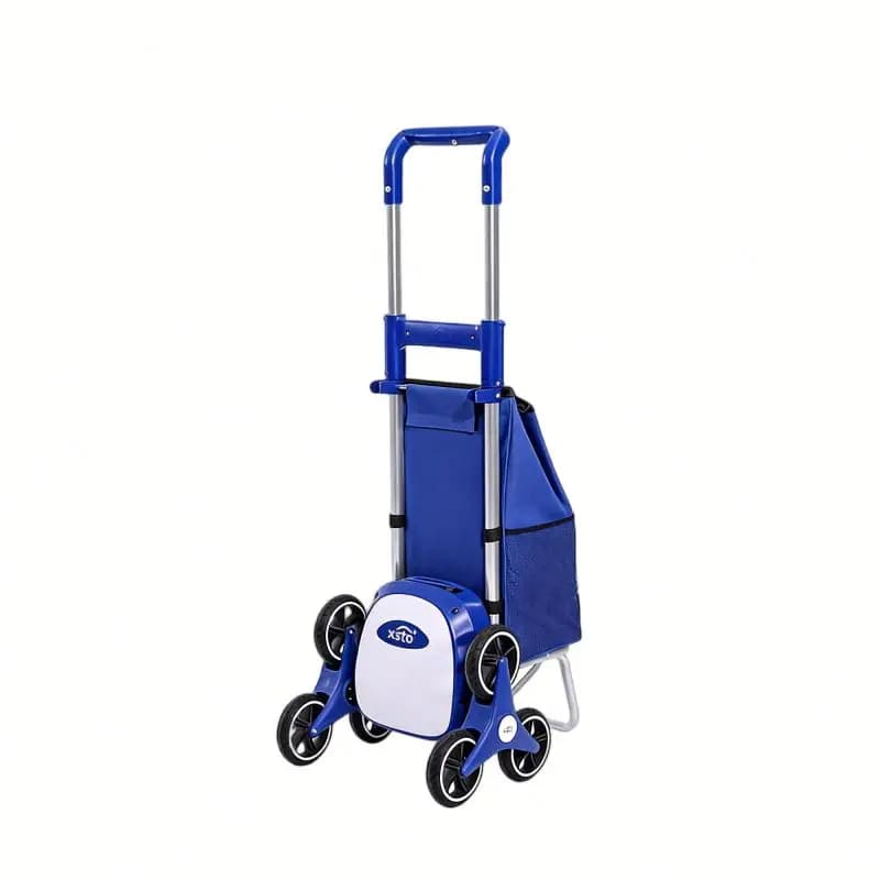 Electric Lithium Battery Shopping Cart Climbing Stairs Trolley Smart Robot Dolly Automatically Stair Motorized