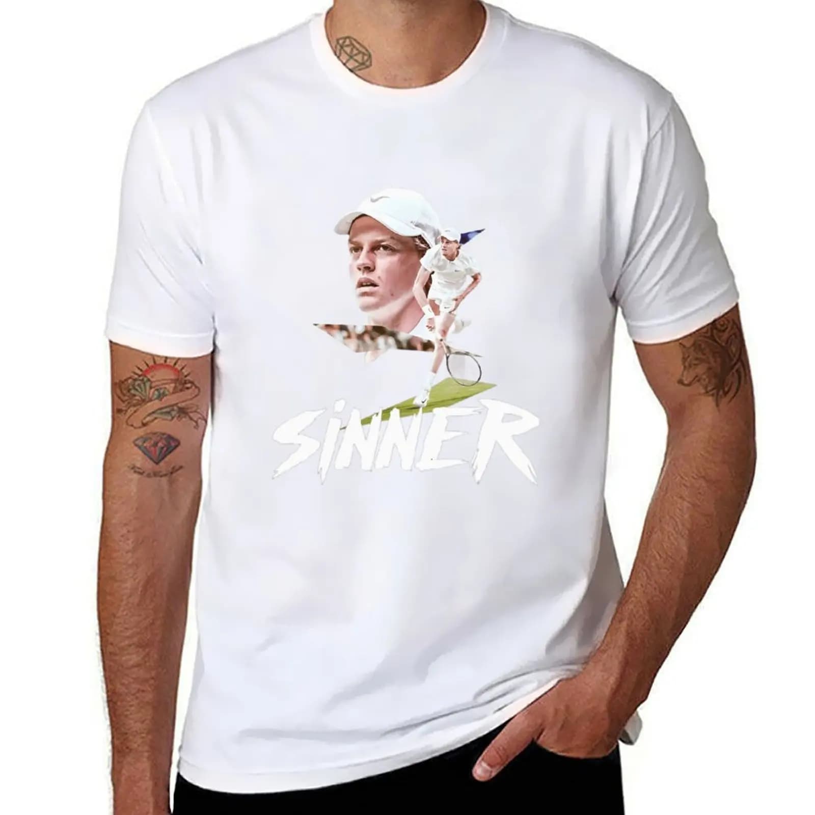Sinner Star Tennis T-Shirt anime t shirts oversize t shirts designer T-Shirt