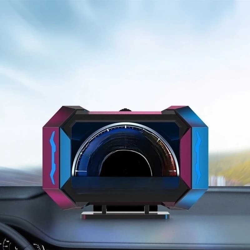 AD OBD + GPS HUD P25 Head Up Display Car Digital Speedometer Water Temp Fuel Consumption Slope Meter Slope Inclination Alarm