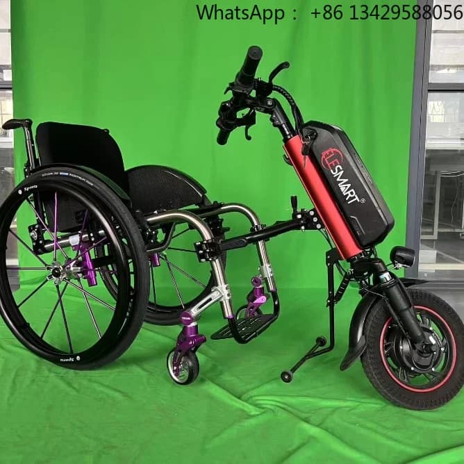 One-button Forward and Backward  A5 36v 500w 12 Inch Electric Wheelchair Handcycle for Elderly