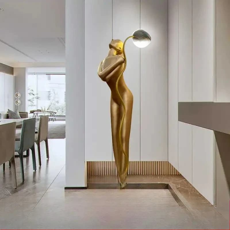Abstract art figure sculpture hotel living room lobby beauty shop large ornaments decoration designer