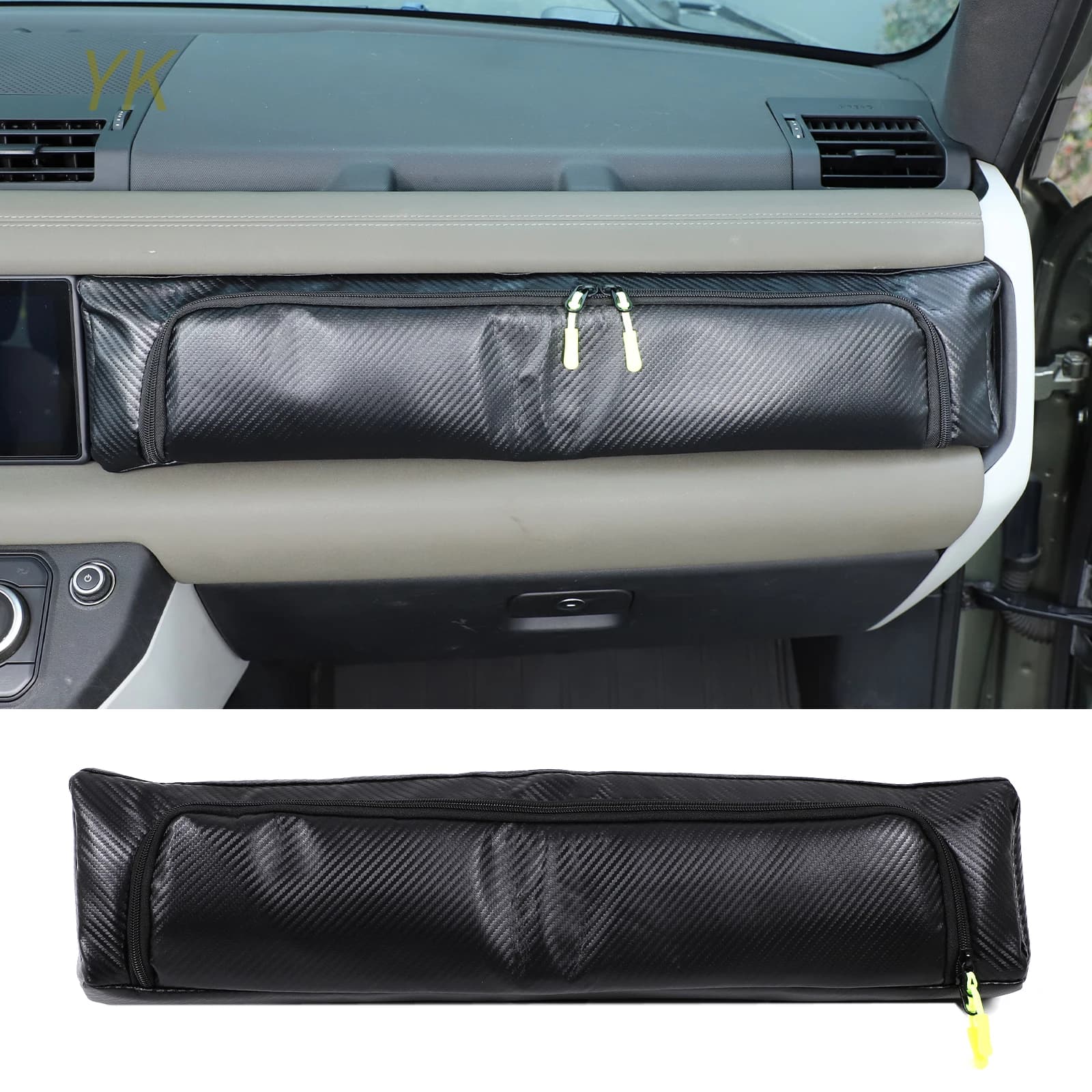 For Land Rover Defender 110 2020-2024 Oxford Cloth Car Steering Wheel Side Front Storage Bag Interior Storage Box Accessories