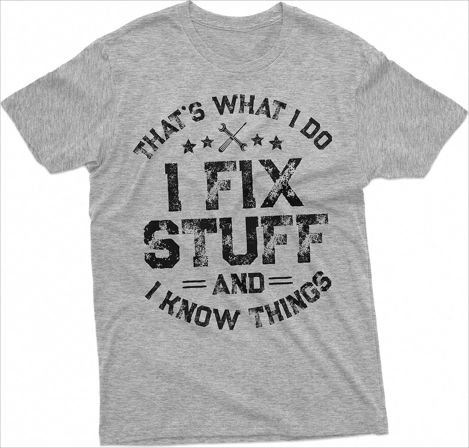 Funny I fix Stuff Mechanic Engineer Garage pattern design-100% cotton summer O-neck short sleeve casual printed men's T-shirt.
