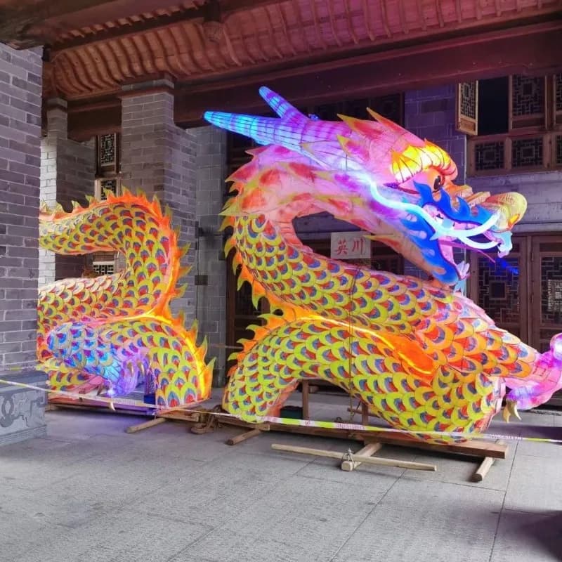 Intangible Cultural Heritage Bench Dragon Ornament