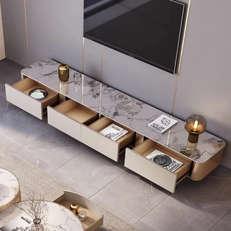 m Light Luxury Storage TV Cabinet Modern Universal Organizer Monitor Wall Tv Table Entertainment Dollhouse Furniture m