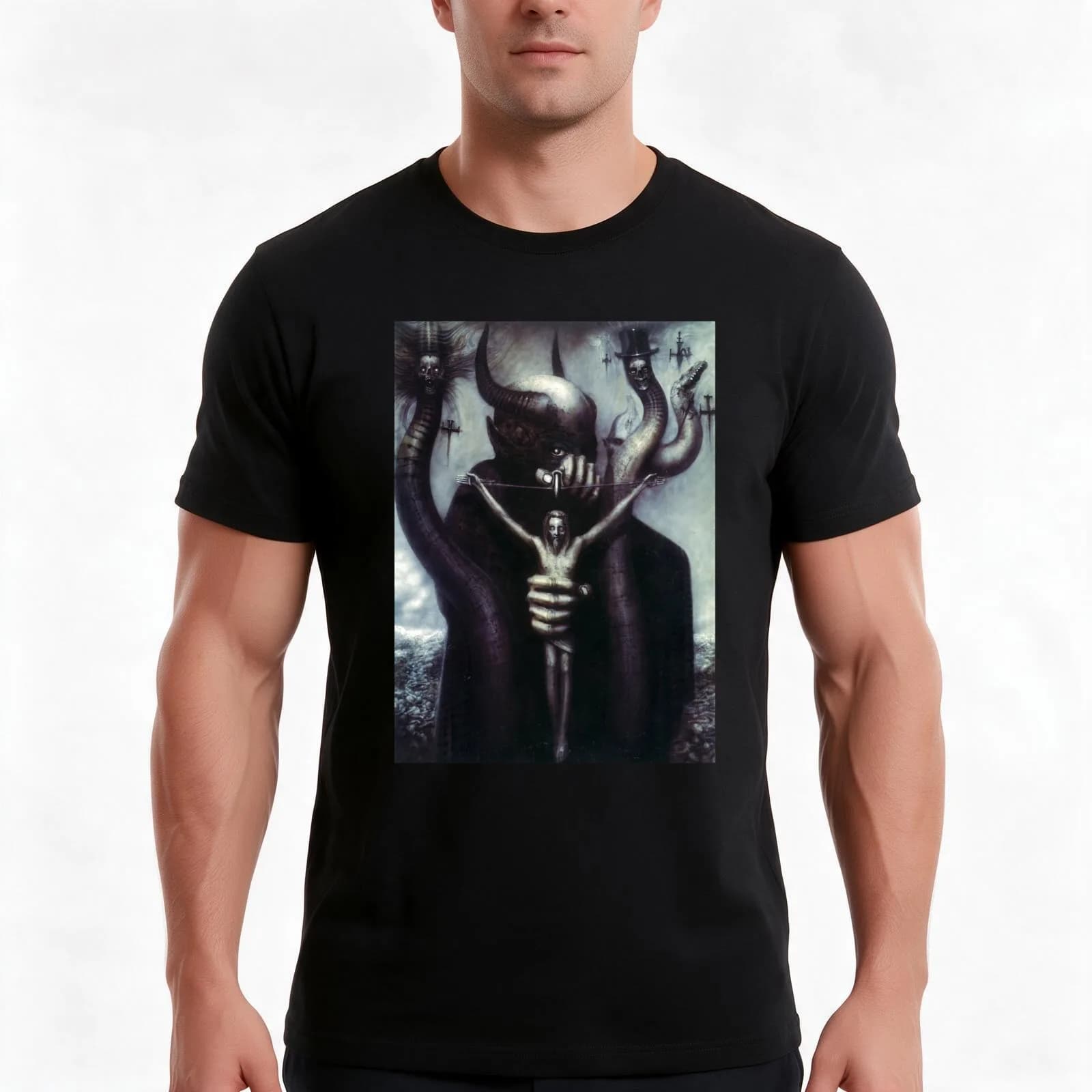 To Megatherion Celtic Frost T-Shirt, Summer Casual Cotton Tee, Oversized Streetwear Tops, Vintage Graphic Print, 100% Cotton