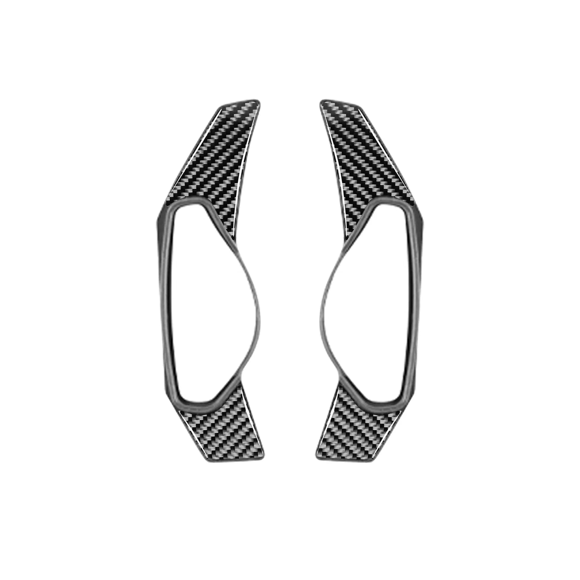 For Jaguar F-PACE X761 carbon fiber gear steering wheel paddle button sticker car parts modification