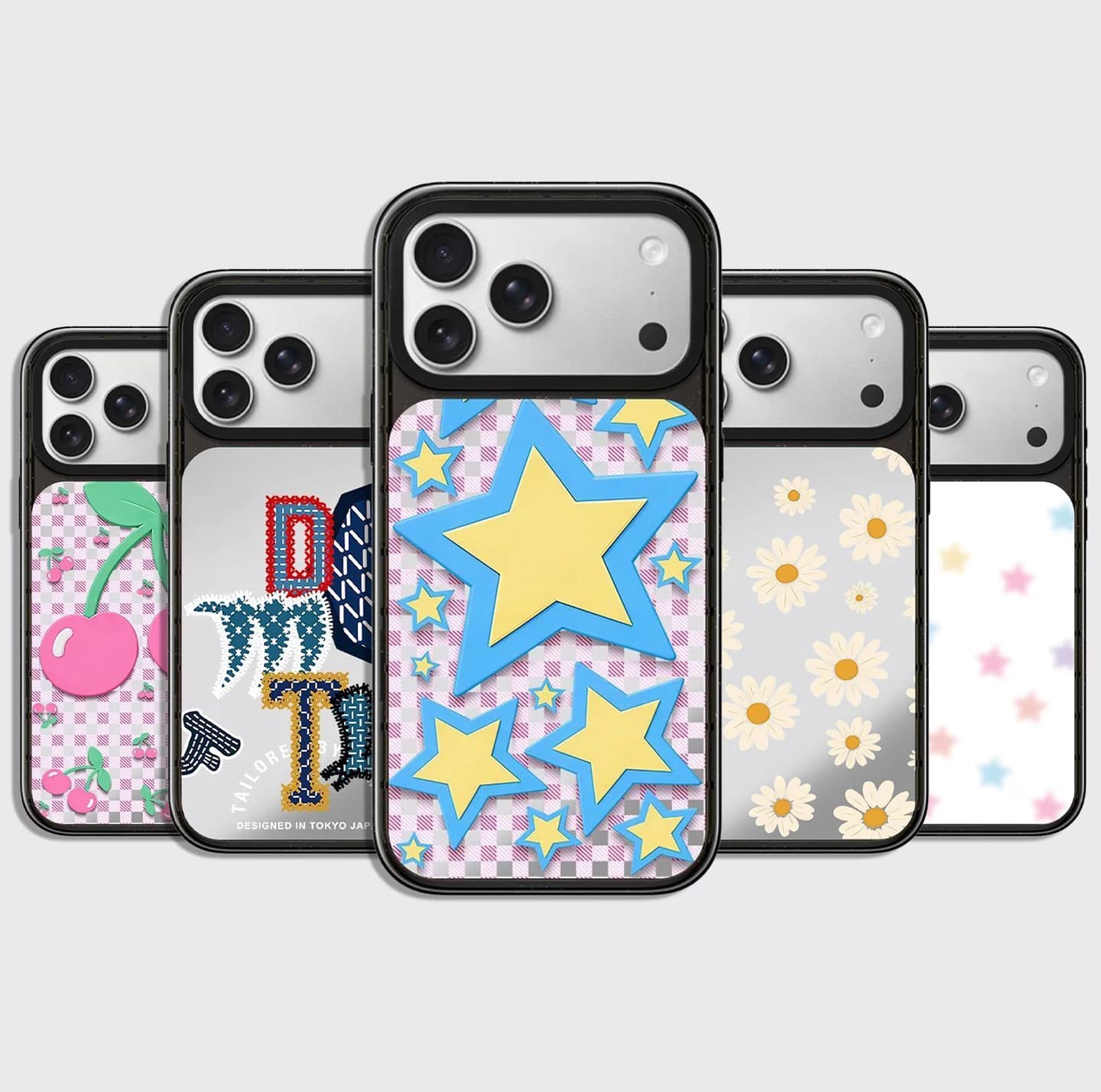 Star Flower Cherry Heart Impact Case - Mirror / Glaze Magnetic Cover: Compatible with IPhone 18 17 Pro Max 18Pro