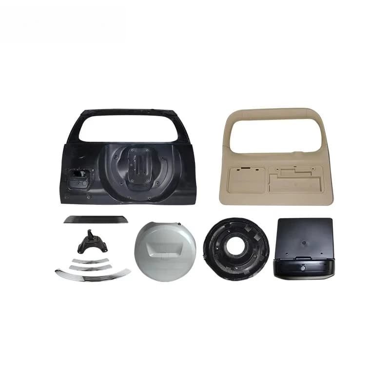 Prado Parts Include Rear Door with License Board Rear Spare Car Doors Tire Cover for  Land Cruiser Prado Fj150 Model