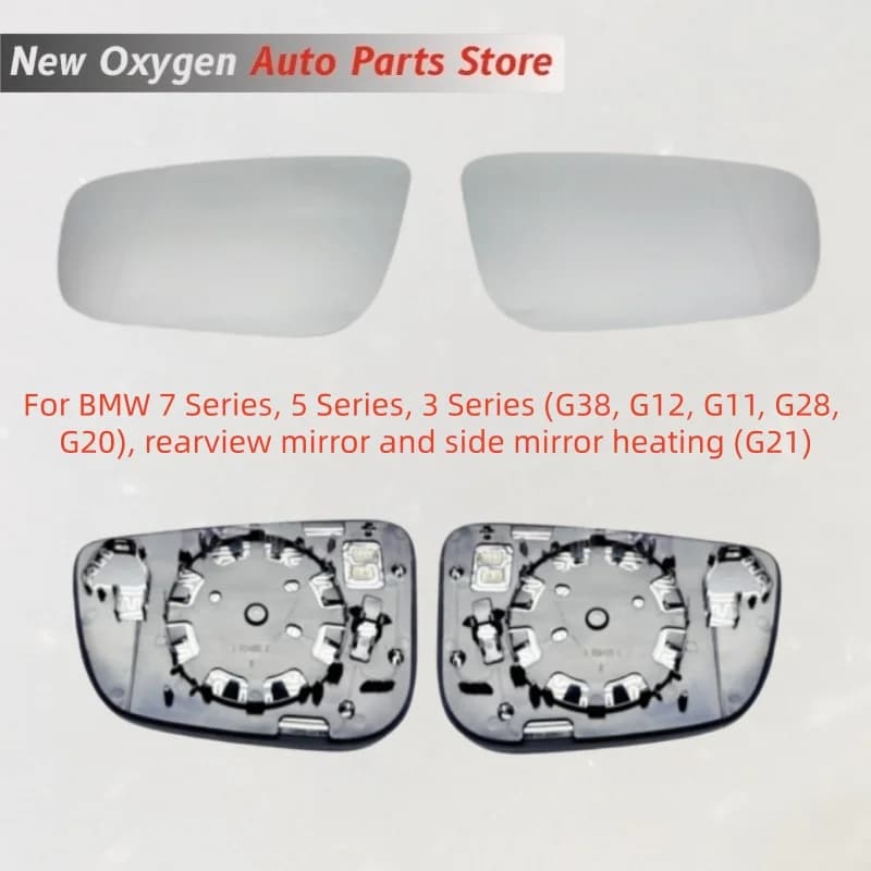For BMW 7 Series, 5 Series, 3 Series (G38, G12, G11, G28, G20), rearview mirror and side mirror heating (G21)
