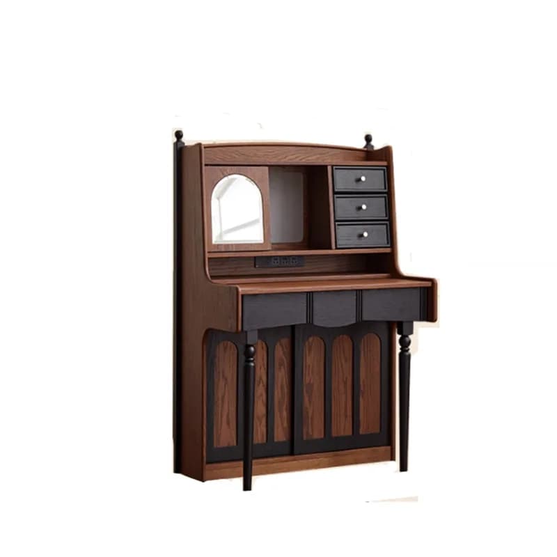 LH medieval dresser dresser mirror integrated bedroom retro solid wood makeup table