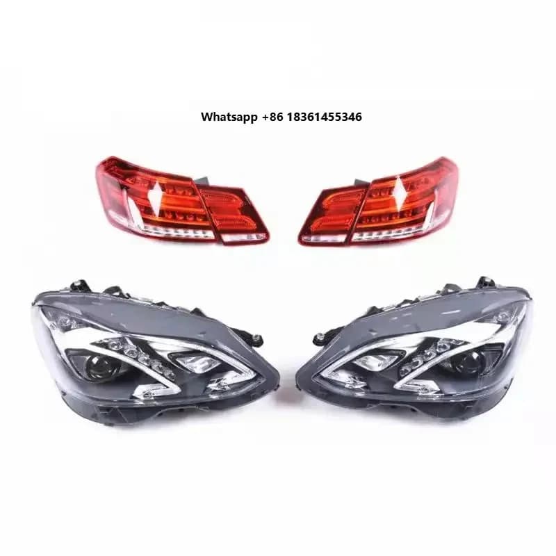 High Quality Hot Selling W212 2011 Body Kit Black Plastic Carton Box Front Bumper Suitable   E Class W212 2009-2015 5 Sets