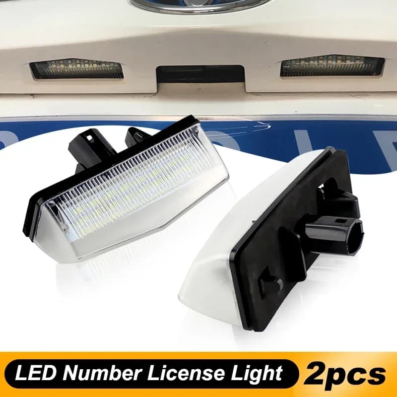 Para Toyota Prius XW20 XW30 Prius Plus/V Venza Matrix RAV4 para Lexus CT200h Scion tC luces Led blancas para matrícula 81270-530