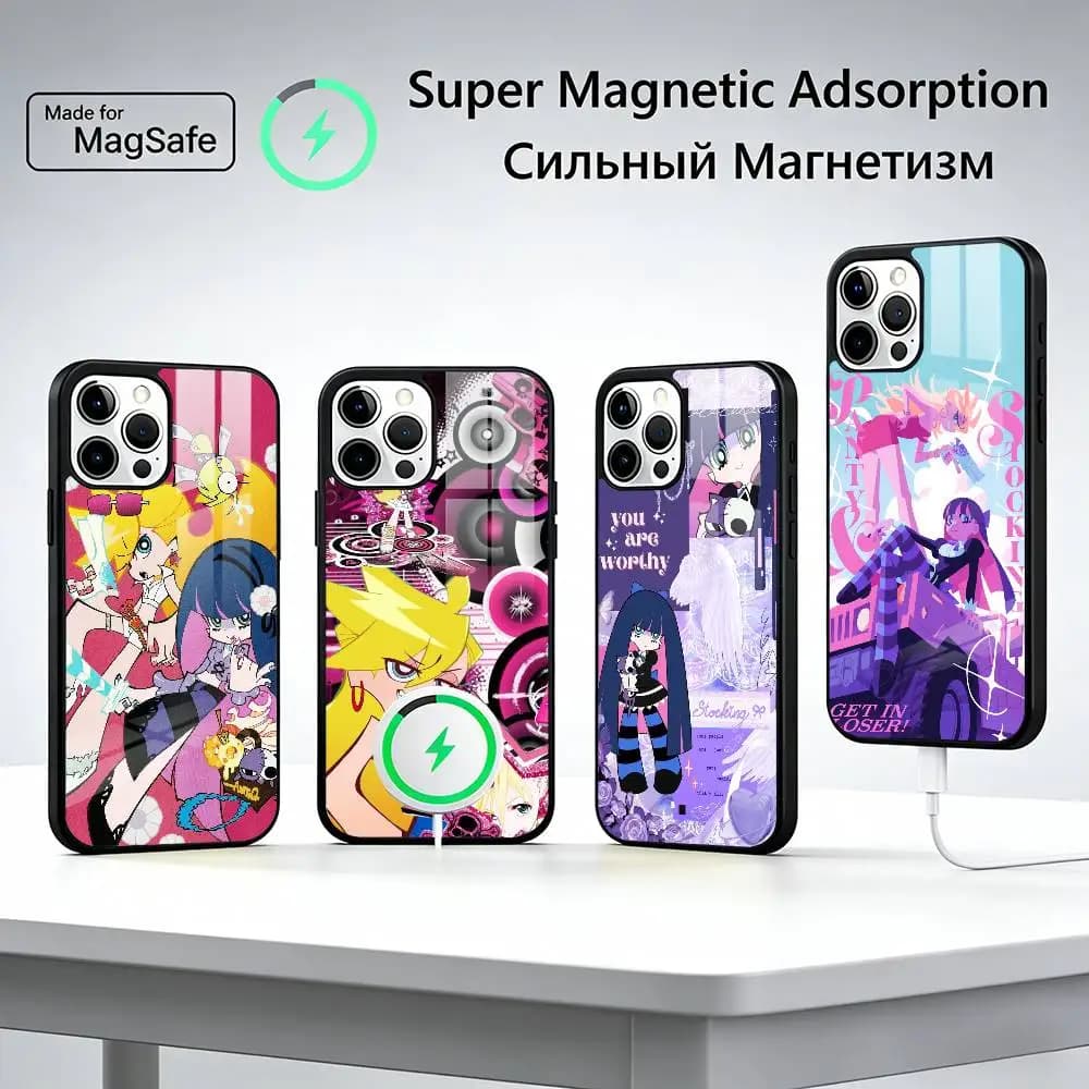 P-Panty Stocking Garterbelt Phone Case For iPhone17,16,15,14,13,12,11 Plus,Pro Magnetic with Magsafe Wireless Charging