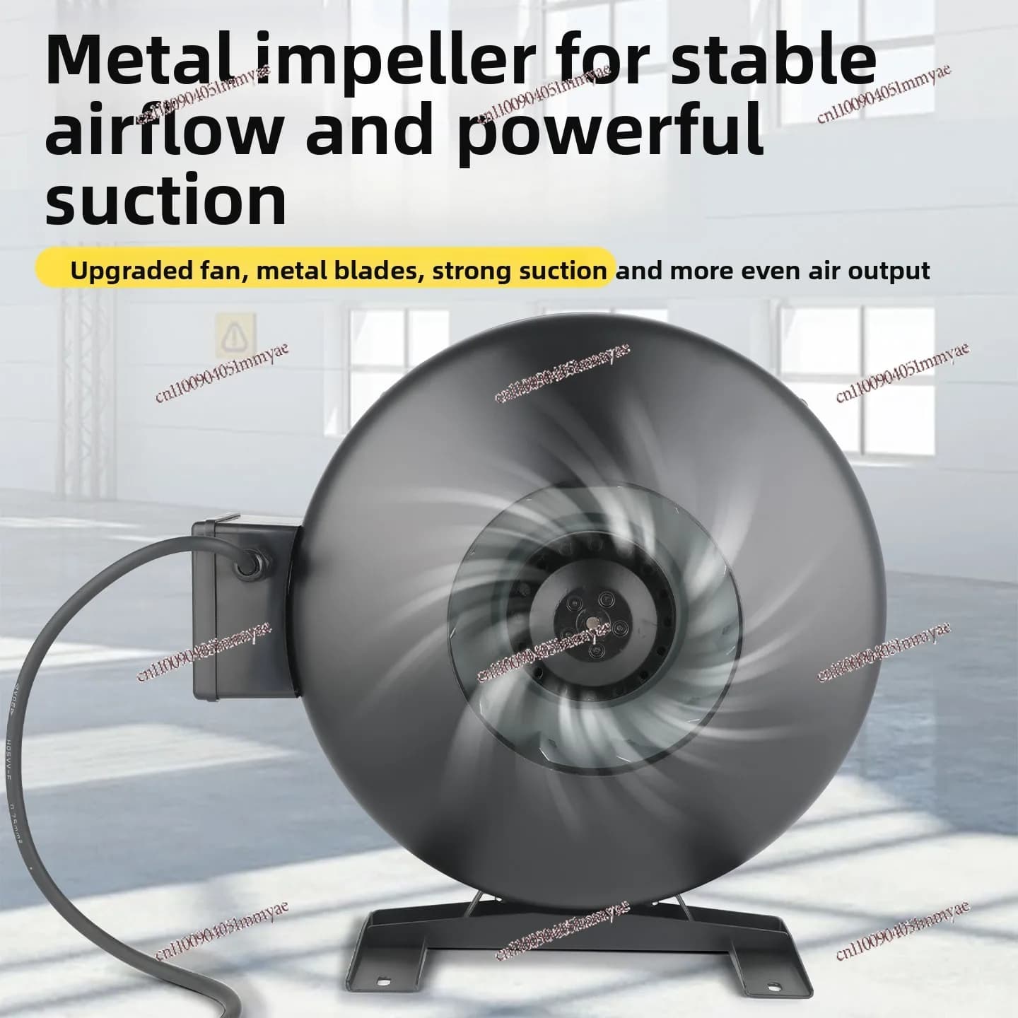 Outer rotor fan strong suction small round duct coaxial centrifugal fan