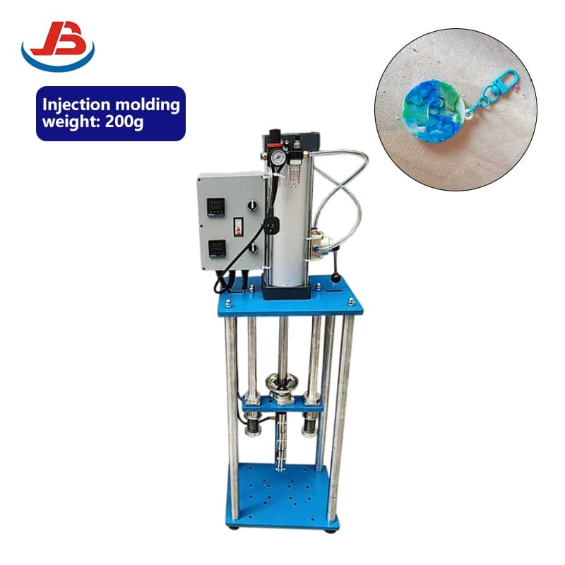 Household 450g Vertical Injection Molding Machine Mechanical Desktop PP Small Space Solution Home Use 1.5Tons Clamping Force