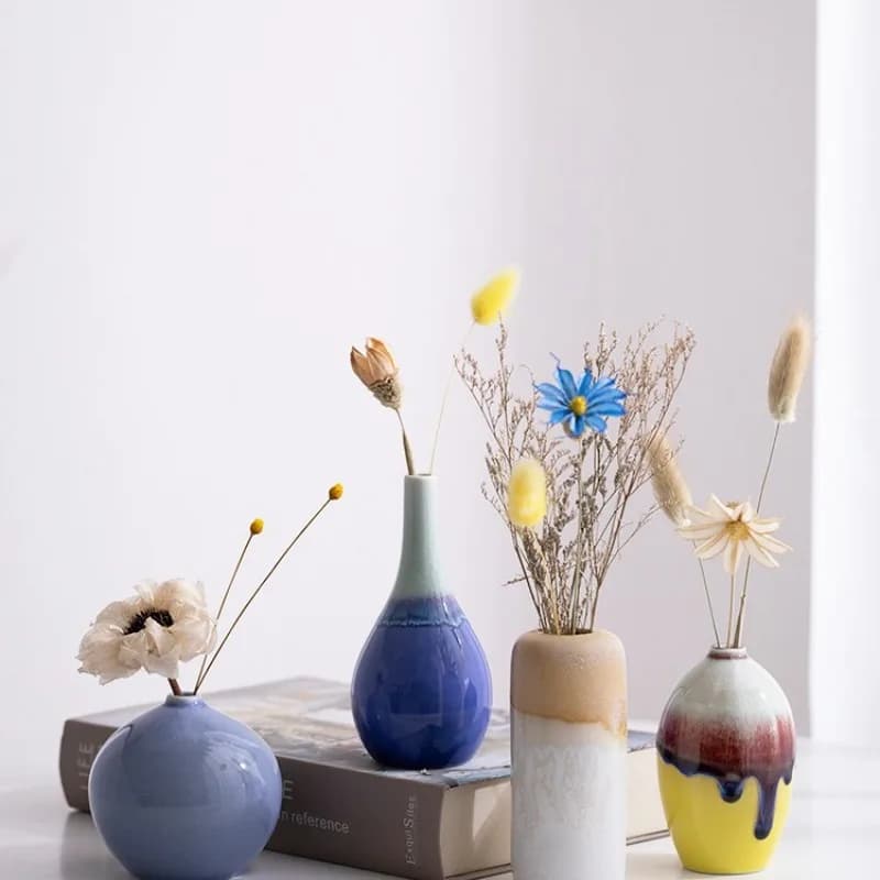 YFY ornament living room flower arrangement light luxury home decoration ceramic vase