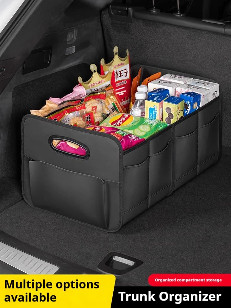 Car Trunk Storage Box Large Capacity Storage Bag Leather For Acura Integra ILX NSX MDX RDX TSX RSX RLX auto Accessories