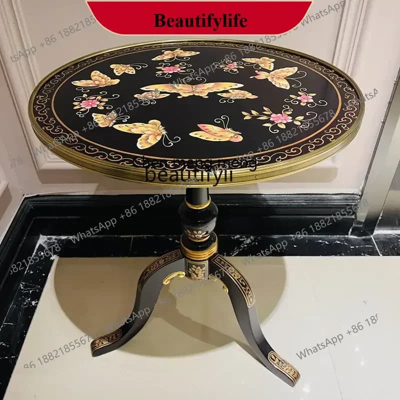 D178 Y yj Colorful Circle and Creative Sofa Corner Table Living Room Sofa Side Table Flower Stand