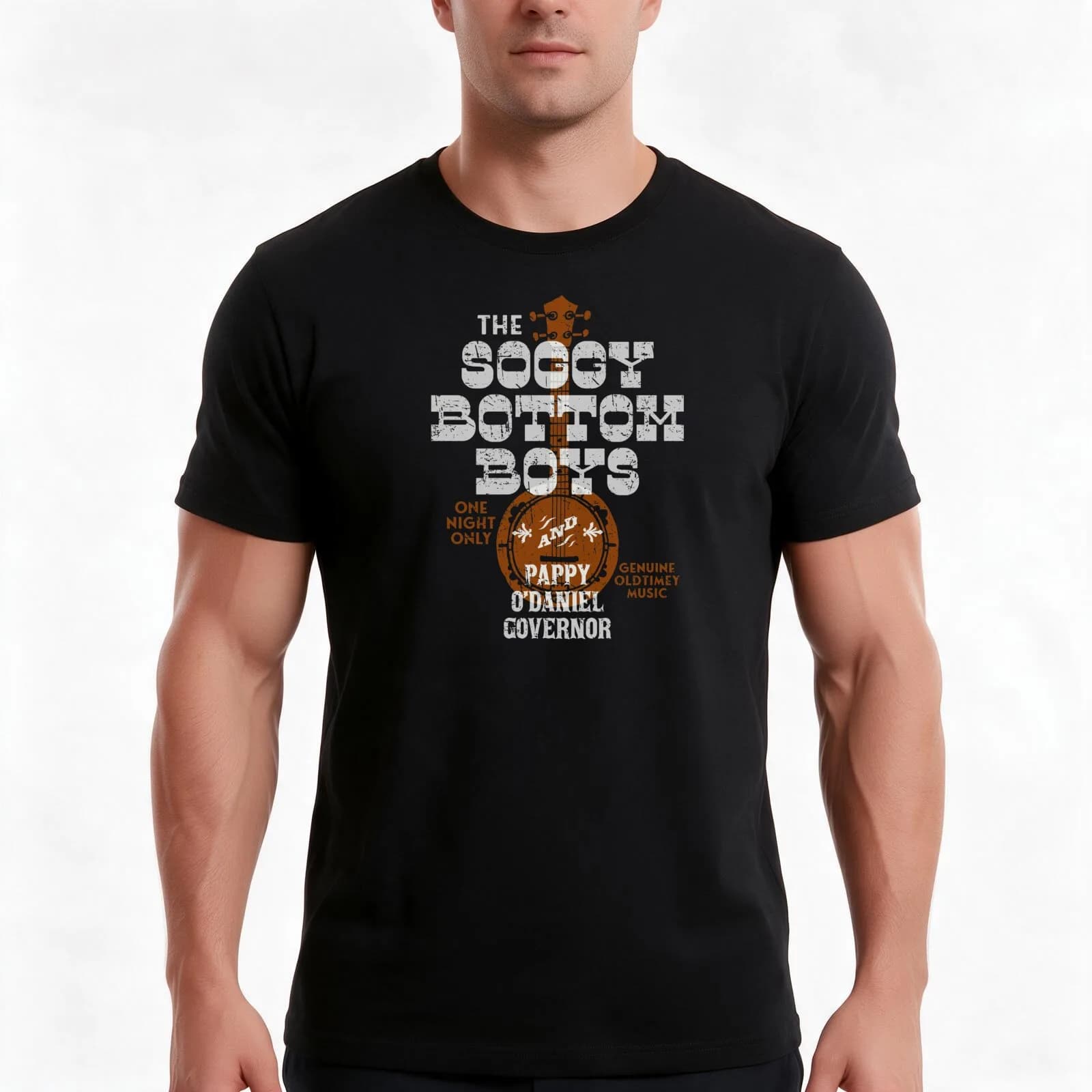 O Brother Where Art Thou Soggy Bottom Boys and Pappy O'Daniel T-Shirt, Summer Casual Cotton Tee, Oversized Streetwear Tops