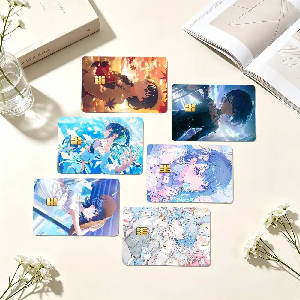 P-Project SEKAI H-Haruka Kiritani Credit Card HD Stickers Game Card Decal Small Chip Waterproof Sticker Gift