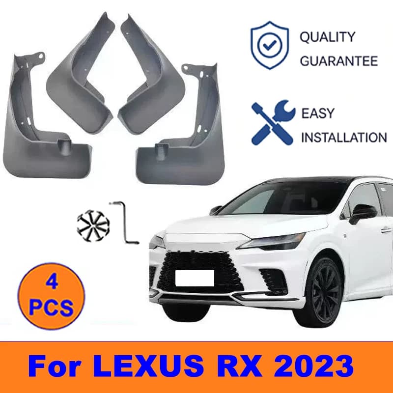 4Pcs Mud Flaps For LEXUS RX 2023 - Splash Guards Front&Rear Wheel Fender Mudguards Car Exterior Protection Accessories