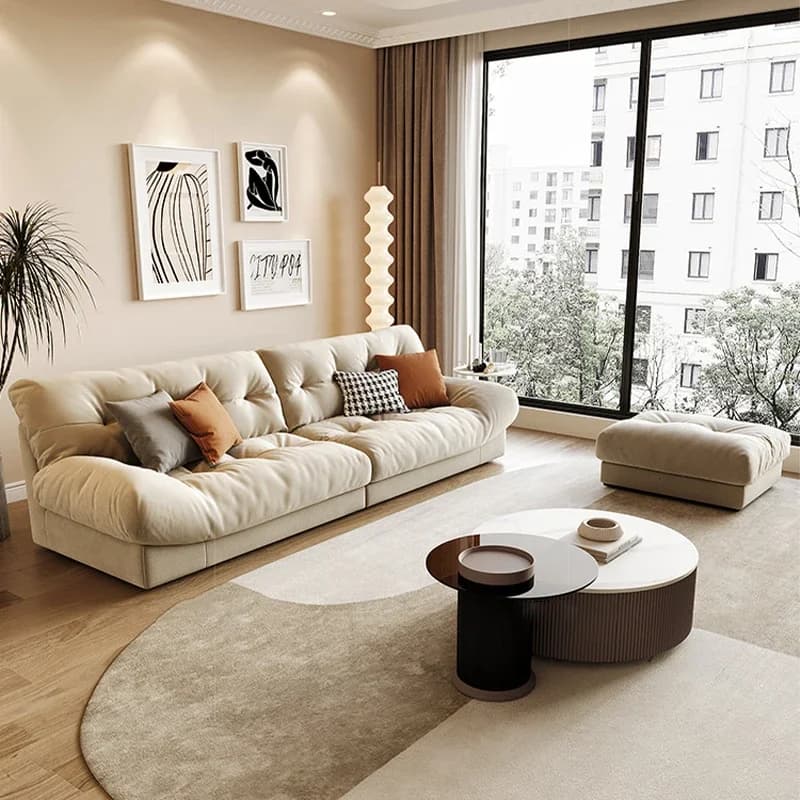 Luxury Puff Sofa Seating Room Europea Folding Living Room Sofa China Fabric Sectional Muebles Para Hogar Home Furniture MZY