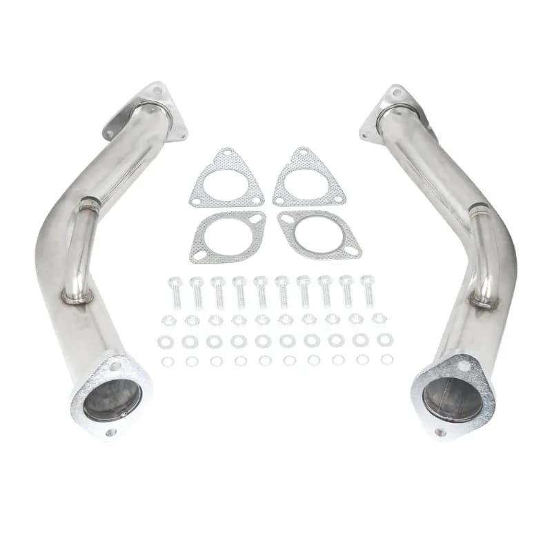 For 09-16 Nissan 370z Infiniti G37 Stainless Steel 2.5 Head Exhaust Duct Kit