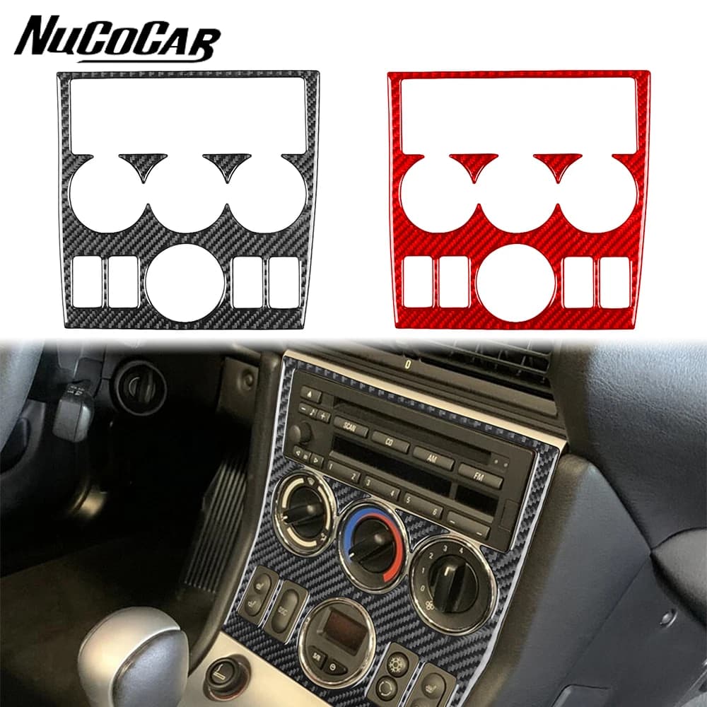 For BMW Z3 1998-2002 Carbon Fiber Central Control Radio Panel Trim Cover Car Interior Accessories Decorative Stickers