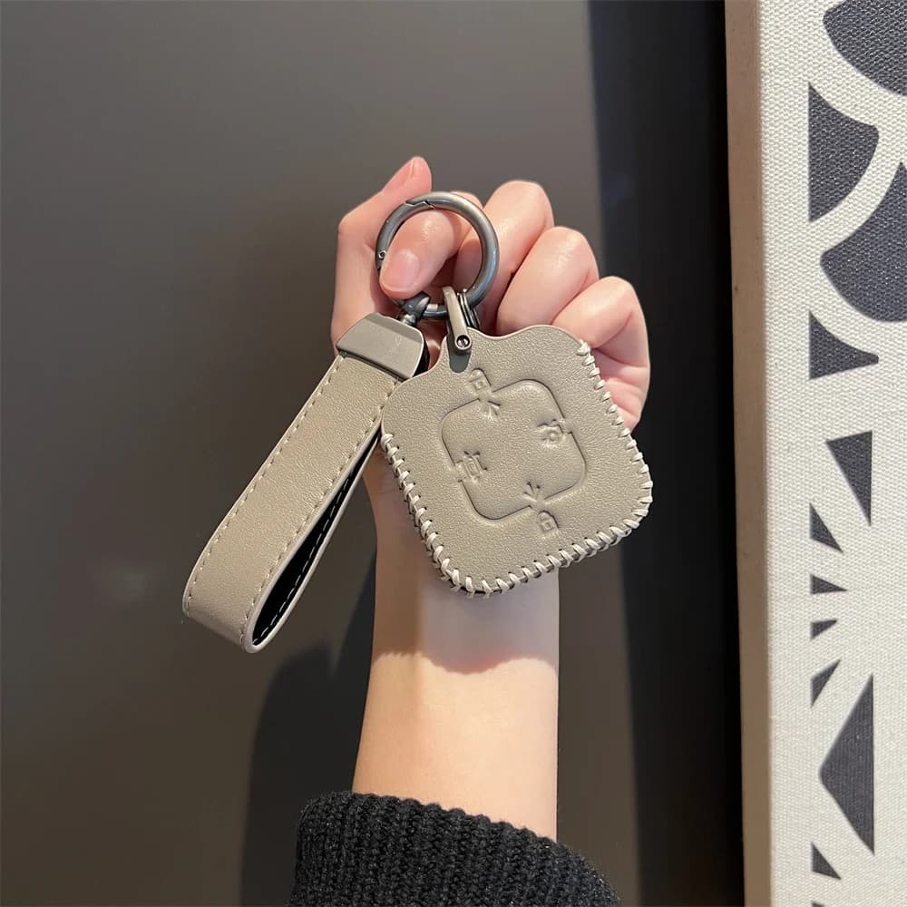 New Leather Car Remote Key Cover Protector Shell For Extremely Krypton 001 007 009 ZEEKR X NFC Truck Key Keychain Accessories