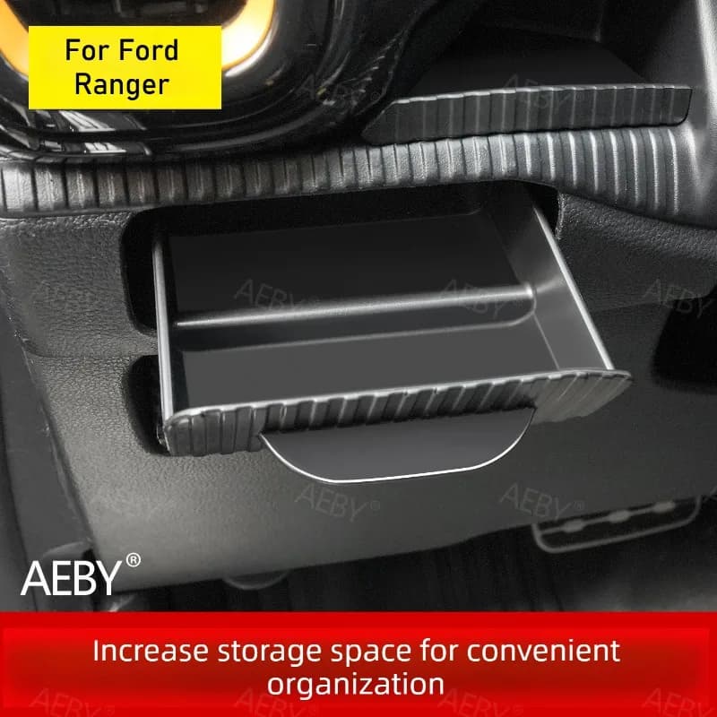 For Ford Ranger 2022-2026 Under seat drawer,Pull-out hidden sliding storage box,Anti-slip,storage mat,Car interior accessories