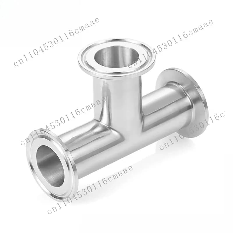1 "-2" stainless steel 304 polished sanitary grade clamp connection tee fittings grade 150