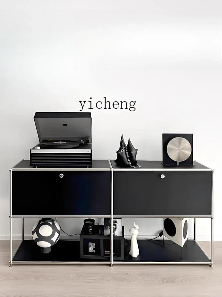 GZ-1  Small Side Cabinet Combination Side Cabinet Stainless Steel Living Room Wall Locker Locker Locker