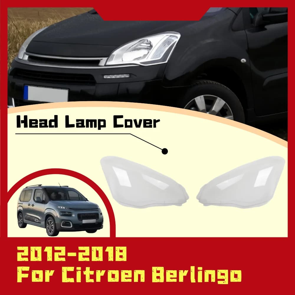 Head Lamp Cover For Citroen Berlingo 2013 2014 2015 2016 2017 9806306280 9806306180 Car Front Lamp Decoration Accessory