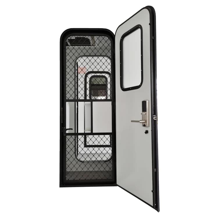 High-quality Aluminum Alloy Customized Size Electronic  RV Door with EMARK Custom Sizes