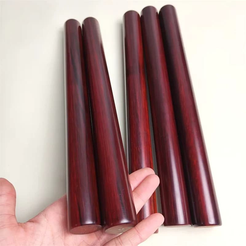 Rosewood Round Stick Solid Wood Handmade DIY Materials Martial Arts Fitness Sticks High-End Collection Crafts