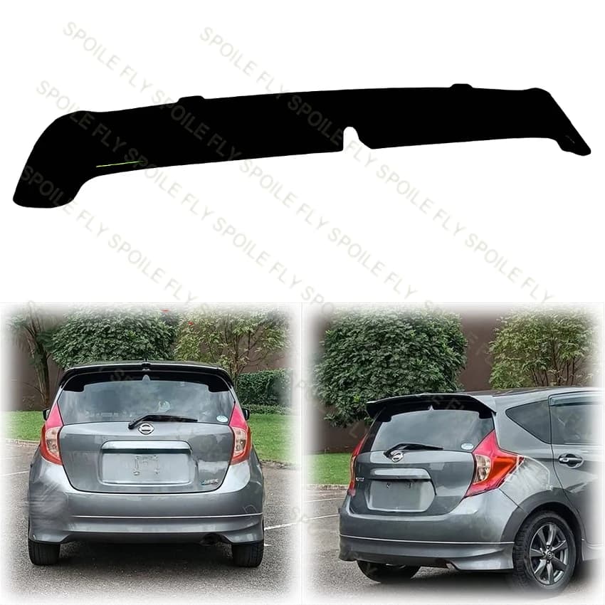 2013 To 2020 For Nissan Versa Note E12 Hatchback Rear Roof Spoiler High Quality ABS Wing Lip Gloss Black Body Kit Cover