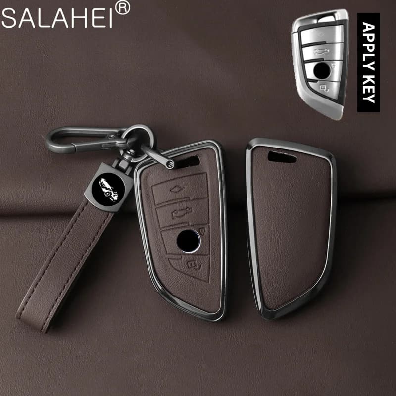 Keychain Accessories For BMW X1 X3 X5 X6 X7 1 3 5 6 7 Series G20 G30 G11 F15 F16 G01 G02 F48 Car Key Case Full Cover Shell