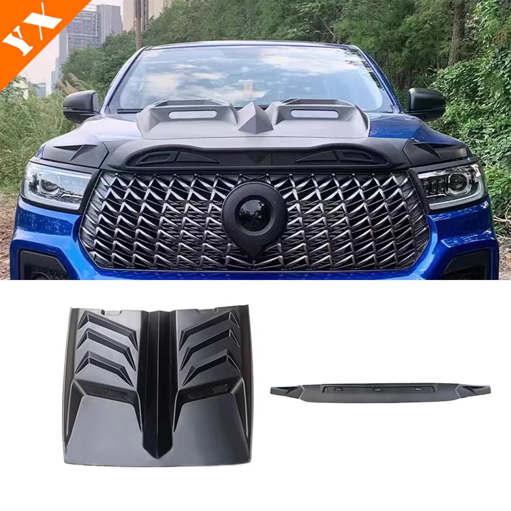 For poer great wall 2024 poer 2025 accessories Matte Black Car Hood,Car Gravel Stopper,Car Wheel Arch,Car Headlight Cover