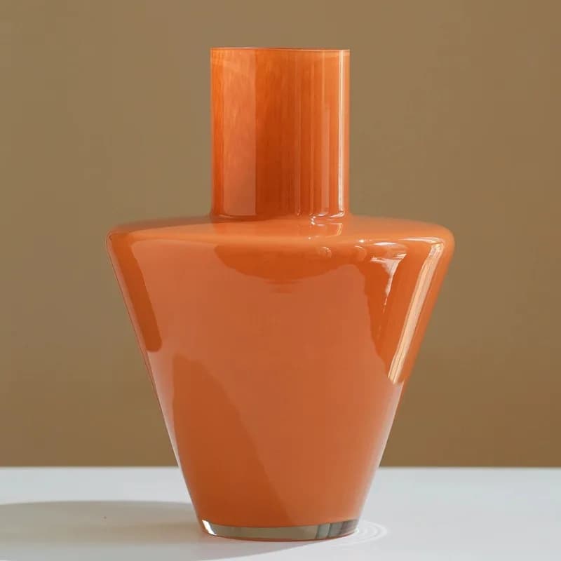 French Retro Glass Vase Light Luxury High-end Living Room Ornament تحف كبيره للمنزل В Скандинавском Стиле Floreros Altos 2026