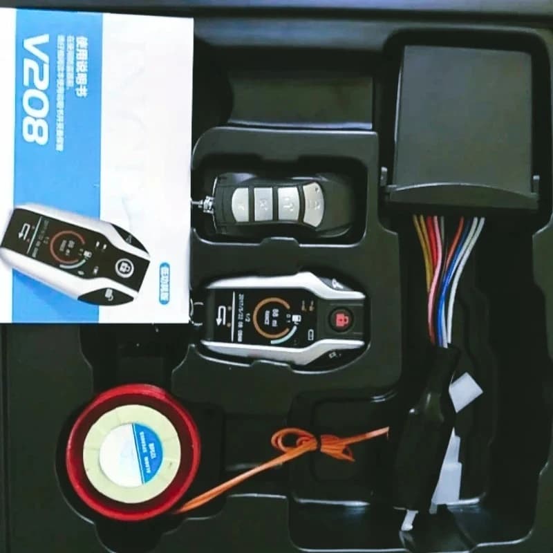 Sistema  alarma  seguridad antirrobo para motocicleta, duraro,  2 vías, alarma  vibración contra robo para Scooter, arranque rem