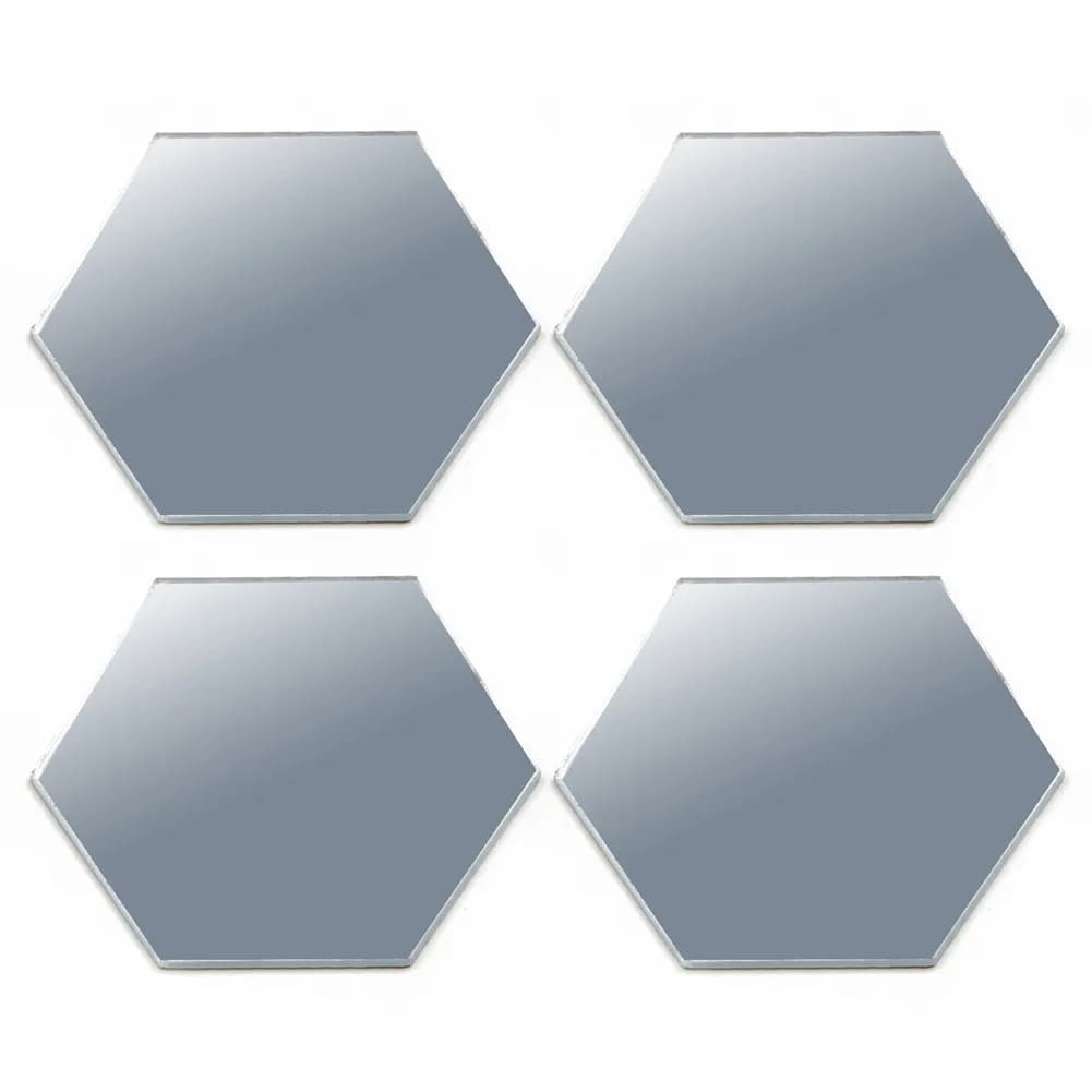 24sets 3D Mirror Hexagon Wall Stickers Removable Art Decal Home Decor Mural DIY Self Adhesive Home Decor Art Mirror accessor