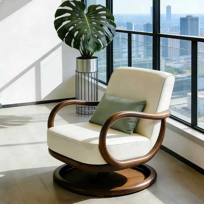 LMM sofa chair Song's aesthetics modern light luxury balcony leisure recliner furniture